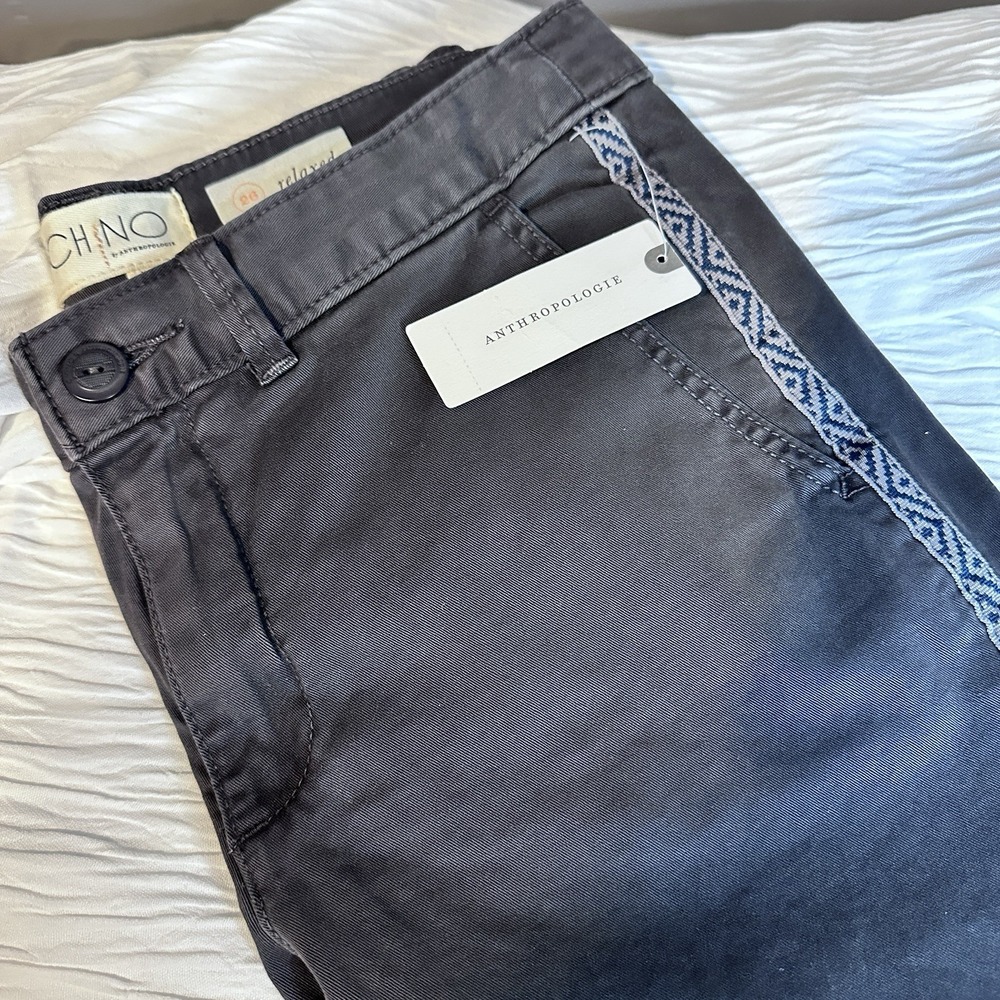 NWT‎ Chino By Anthropologie Gray Pants Women's Size 26 - Picture 5 of 9